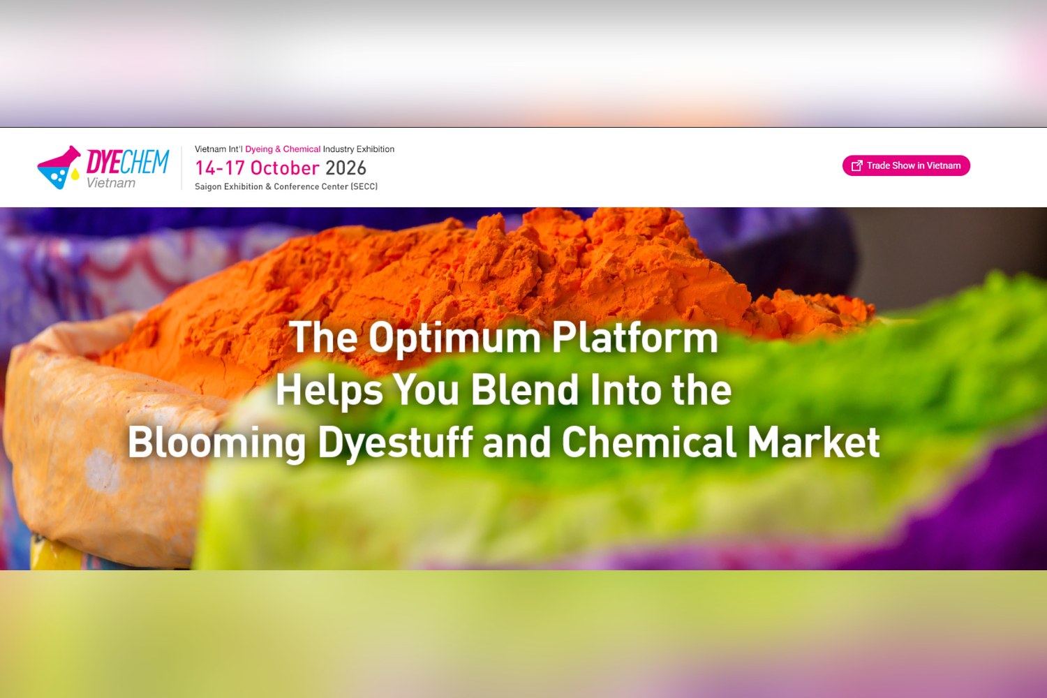 DyeChem Vietnam 2026 염색·섬유화학 전시회